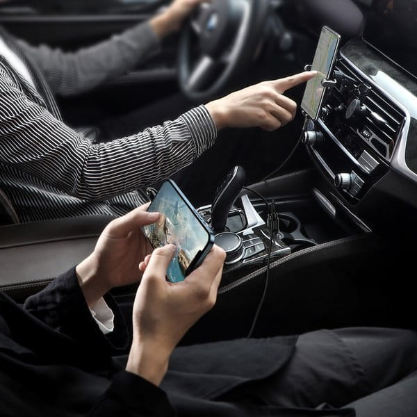 Autoladegerät Baseus Grain Pro 2xUSB-A, 24W, 4.8A, Schwarz