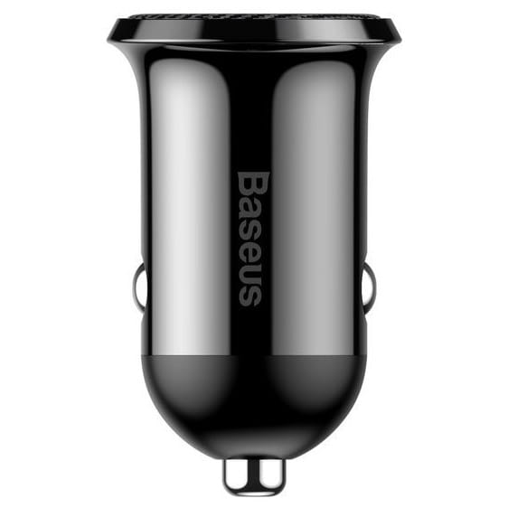 Autoladegerät Baseus Grain Pro 2xUSB-A, 24W, 4.8A, Schwarz