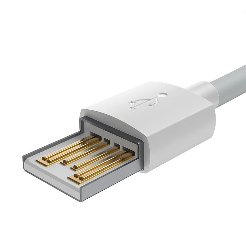 Kabel Baseus Simple Wisdom USB-A für Lightning 2.4A 1.5m, Weiß