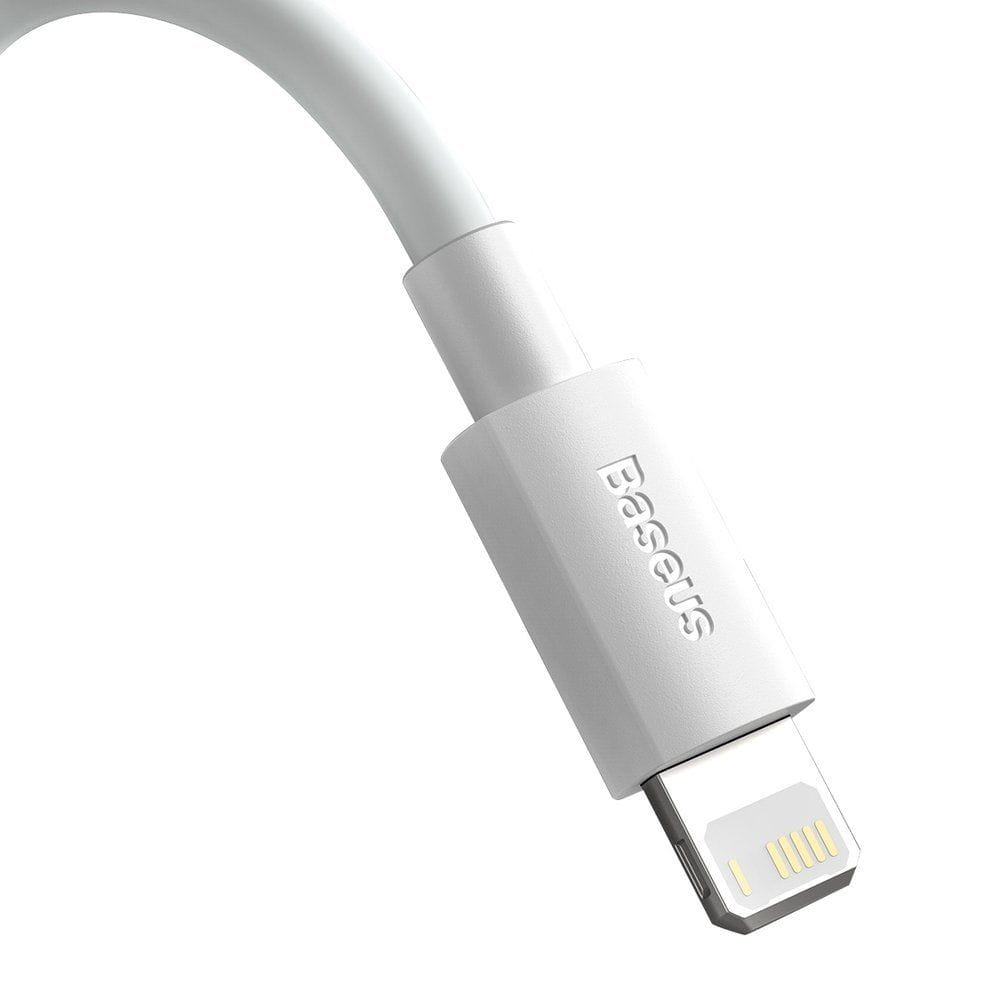 Kabel Baseus Simple Wisdom USB-A für Lightning 2.4A 1.5m, Weiß