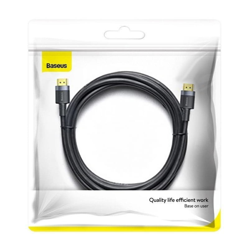 Kabel Baseus Cafule HDMI 2.0 Full HD 4K/60Hz 18Gb/s, 5m, Schwarz