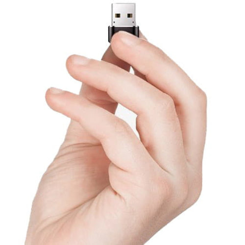 Baseus mini Adapter, USB-A auf USB-C Adapter, 3A, Schwarz