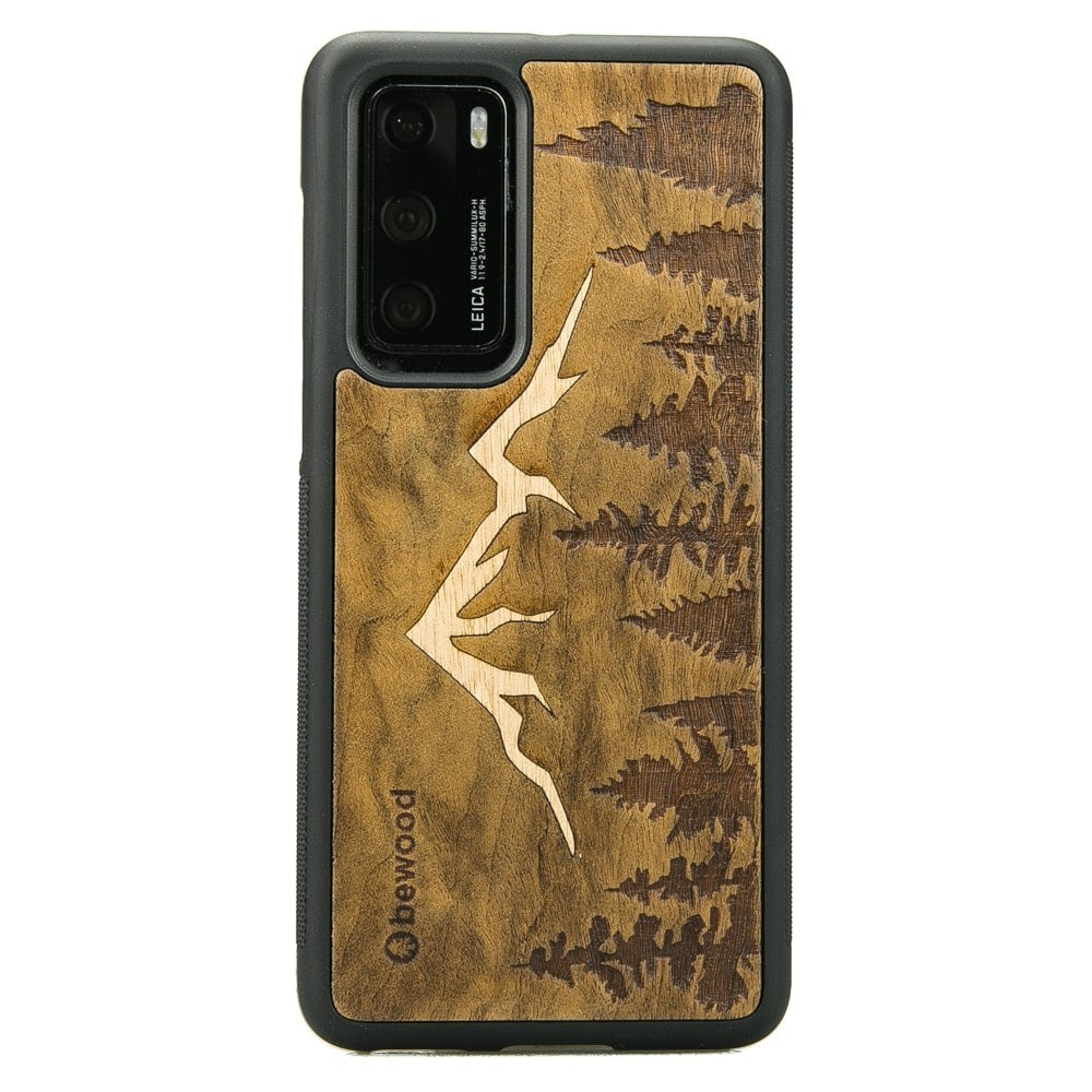 Holzhülle für Huawei P40, Bewood Imbuia-Gebirge