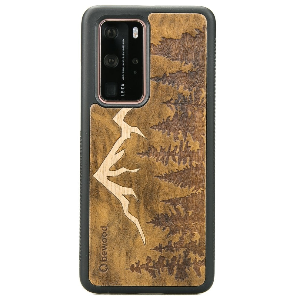 Holzhülle für Huawei P40 Pro, Bewood Imbuia-Gebirge
