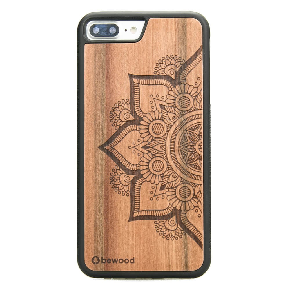 Holzhülle für iPhone 8 Plus / 7 Plus, Bewood Apfelbaum Mandala