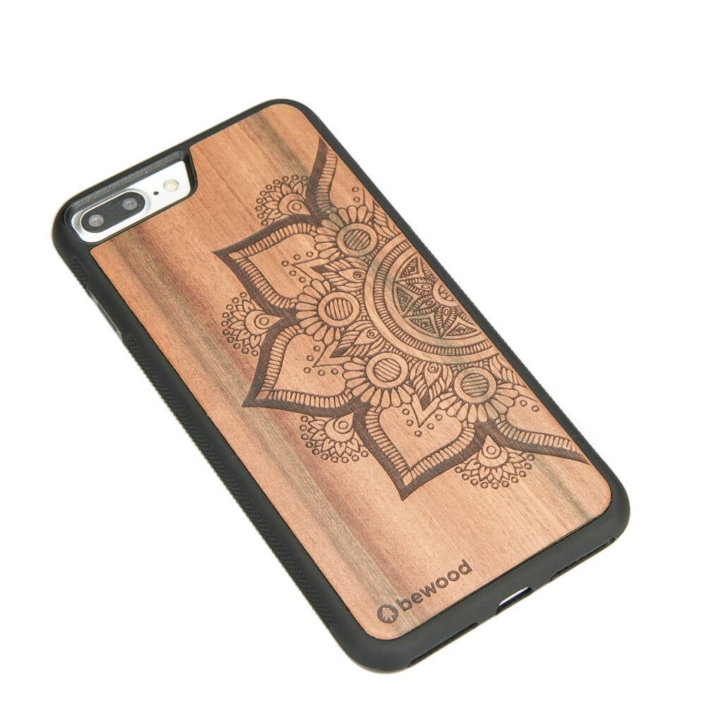 Holzhülle für iPhone 8 Plus / 7 Plus, Bewood Apfelbaum Mandala