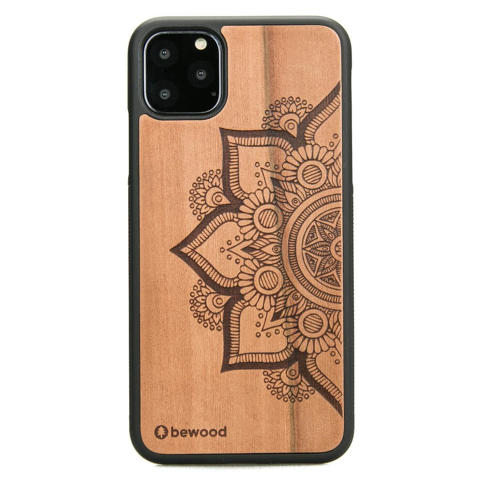 Holzhülle für iPhone 11 Pro Max, Bewood Apfelbaum Mandala