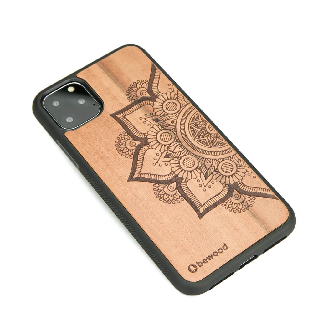 Holzhülle für iPhone 11 Pro Max, Bewood Apfelbaum Mandala