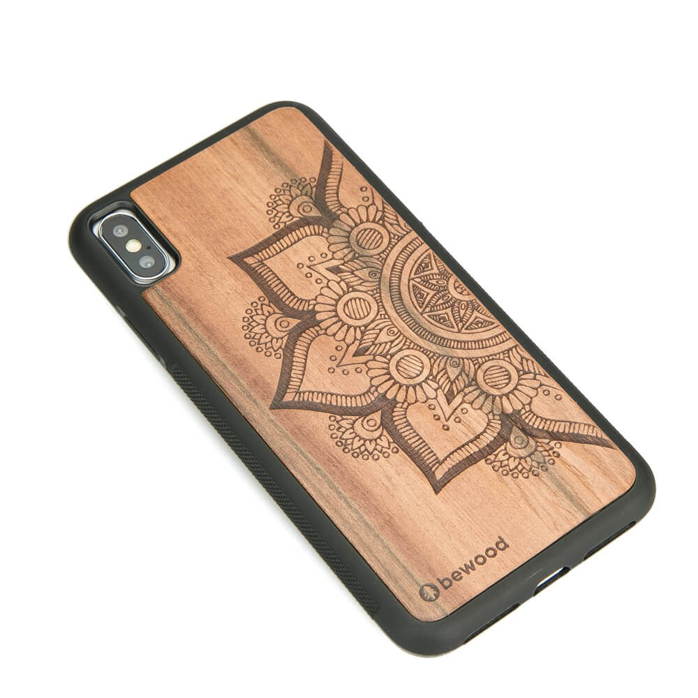 Holzhülle für iPhone Xs Max, Bewood Apfelbaum Mandala