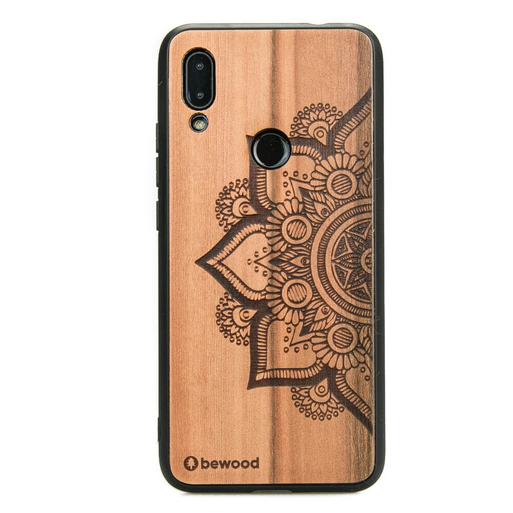 Holzhülle für Xiaomi Redmi 7, Bewood Apfelbaum Mandala