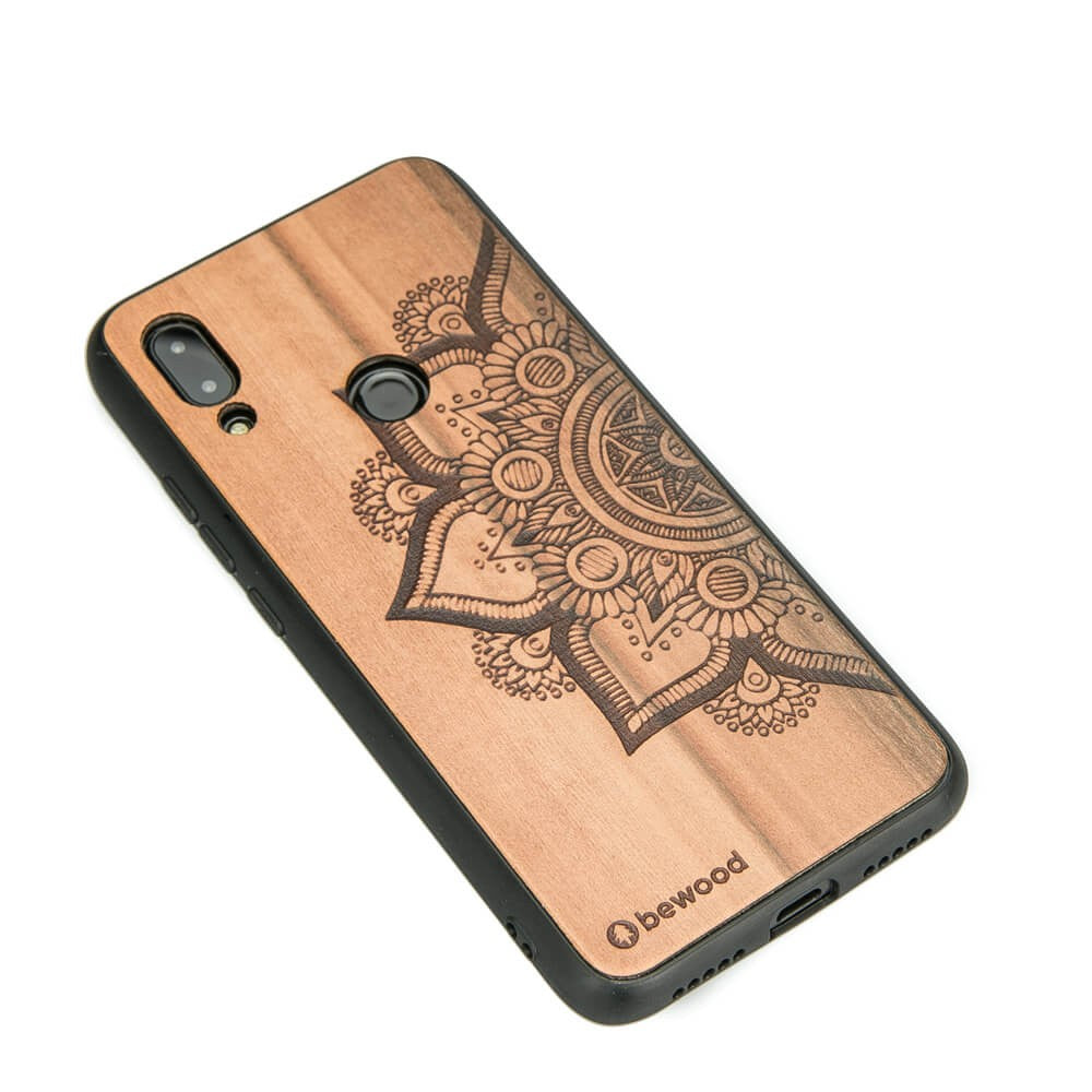 Holzhülle für Xiaomi Redmi 7, Bewood Apfelbaum Mandala