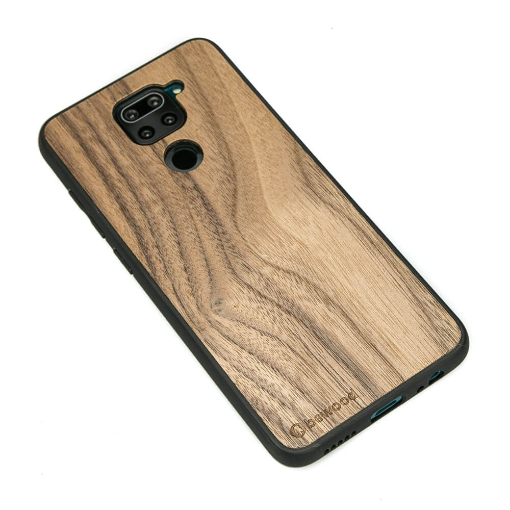 Holzhülle für Xiaomi Redmi Note 9, Bewood Amerikanischer Nussbaum