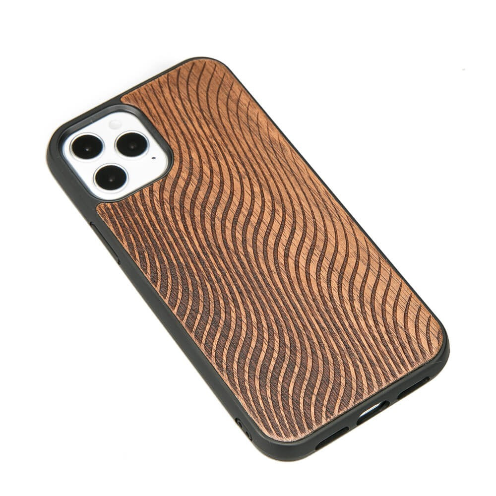 Holzhülle für iPhone 12 Pro / 12, Bewood Merbauwellen