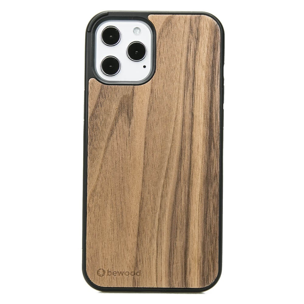 Holzhülle für iPhone 12 Pro Max, Bewood Amerikanischer Nussbaum