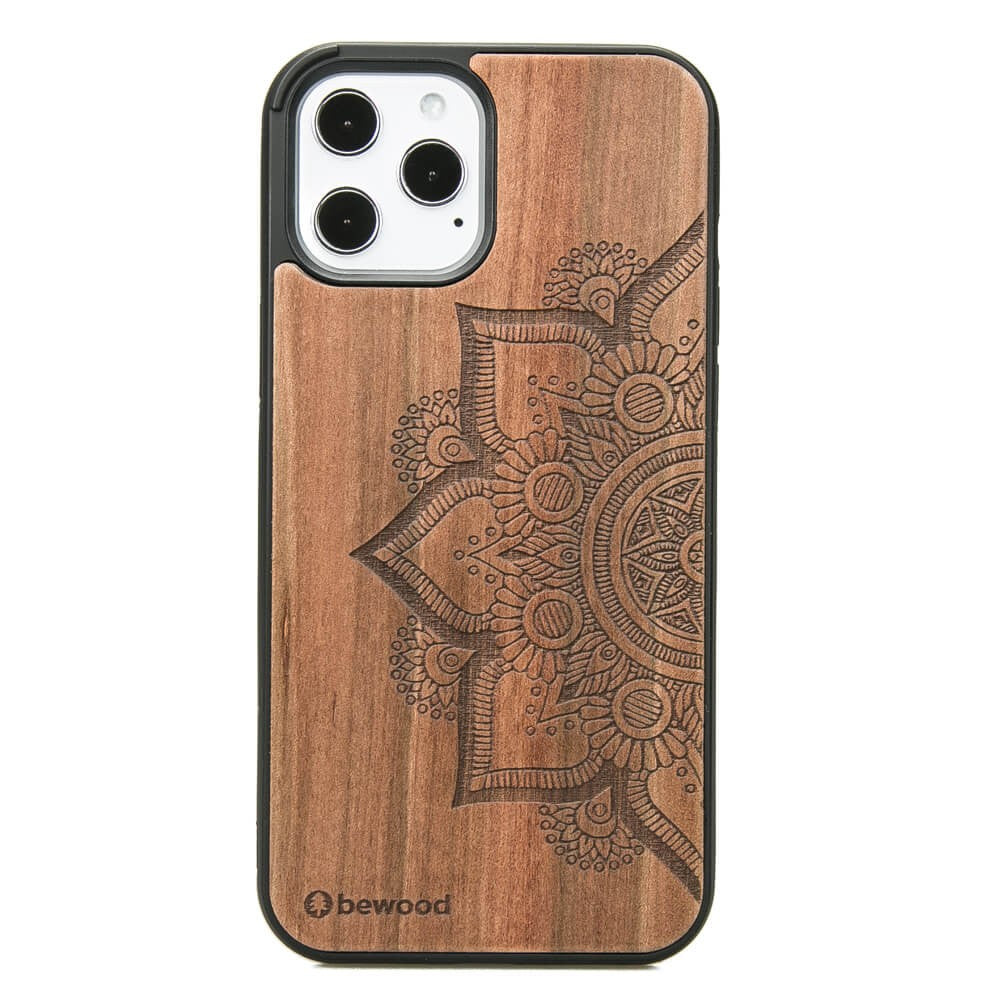 Holzhülle für iPhone 12 Pro Max, Bewood Apfelbaum Mandala
