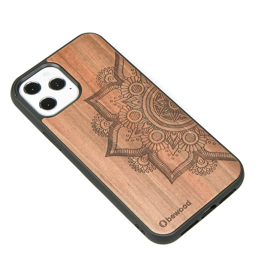 Holzhülle für iPhone 12 Pro Max, Bewood Apfelbaum Mandala