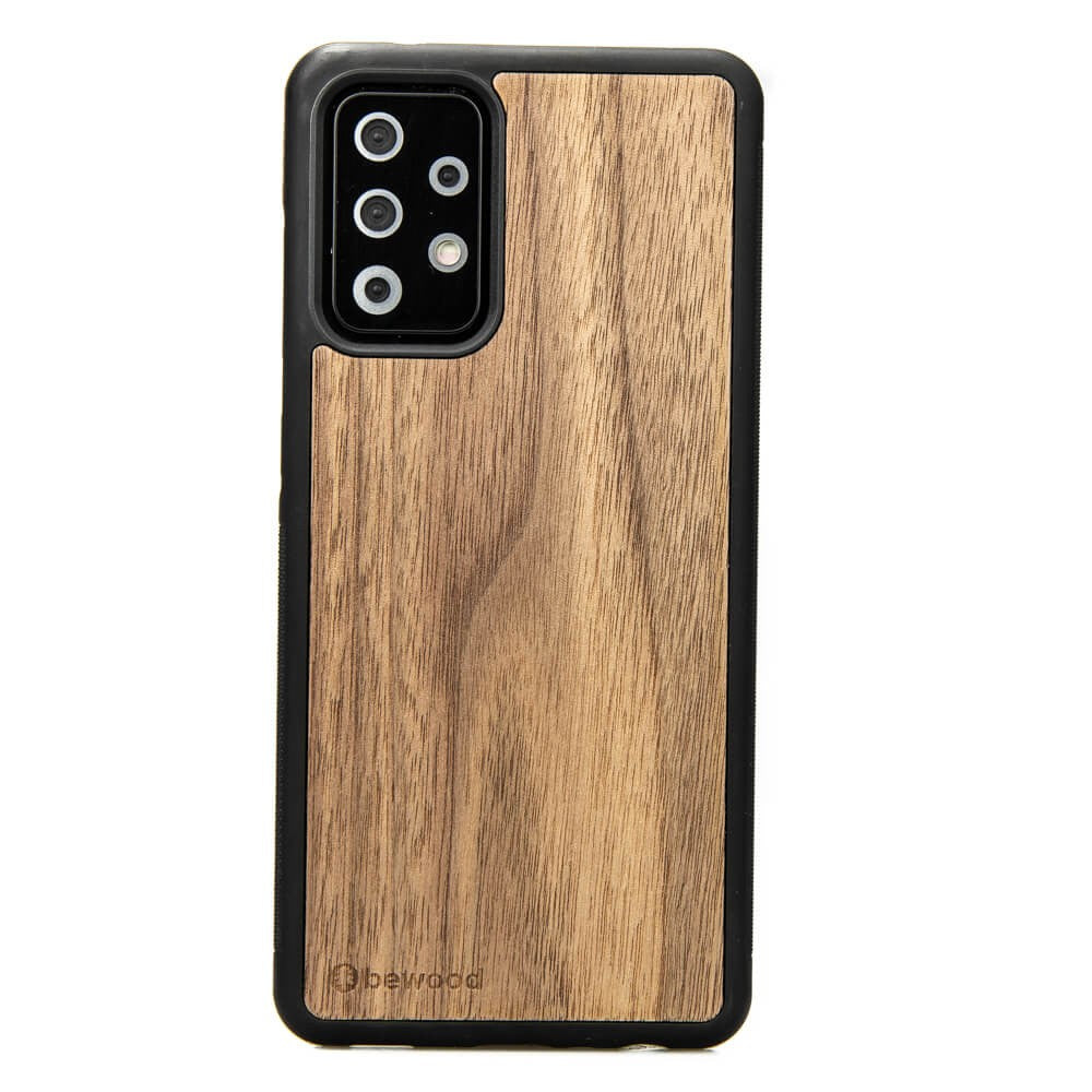 Holzhülle für Galaxy A52s / A52 5G / A52 4G, Bewood Amerikanischer Nussbaum