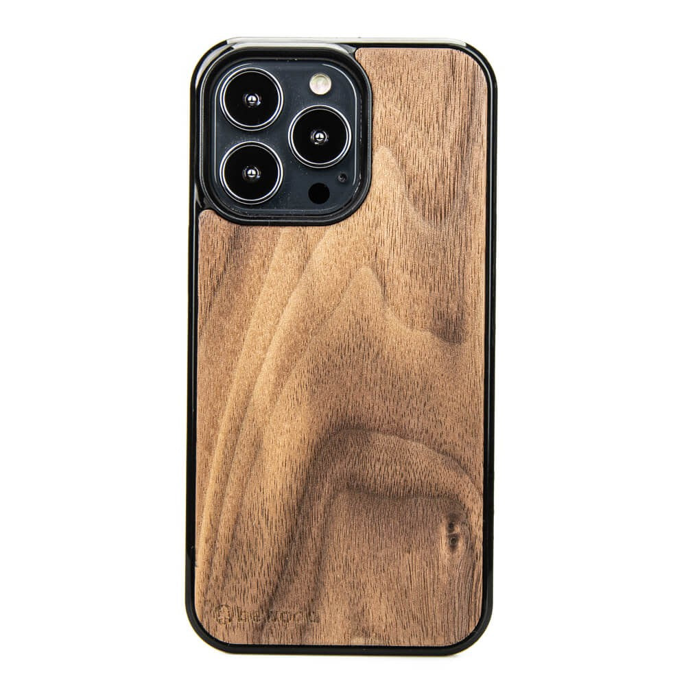 Holzhülle für iPhone 13 Pro, Bewood Amerikanischer Nussbaum