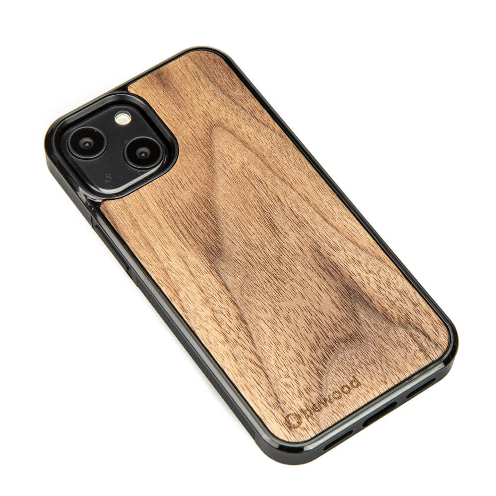 Holzhülle für iPhone 13 Mini, Bewood Amerikanischer Nussbaum