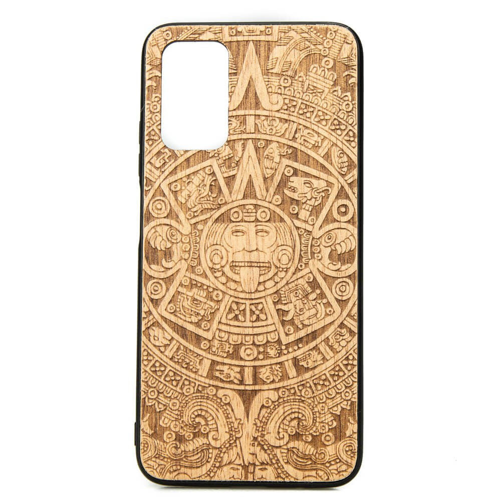 Holzhülle für Xiaomi Mi 11i, Bewood Aniegre Aztekischer Kalender