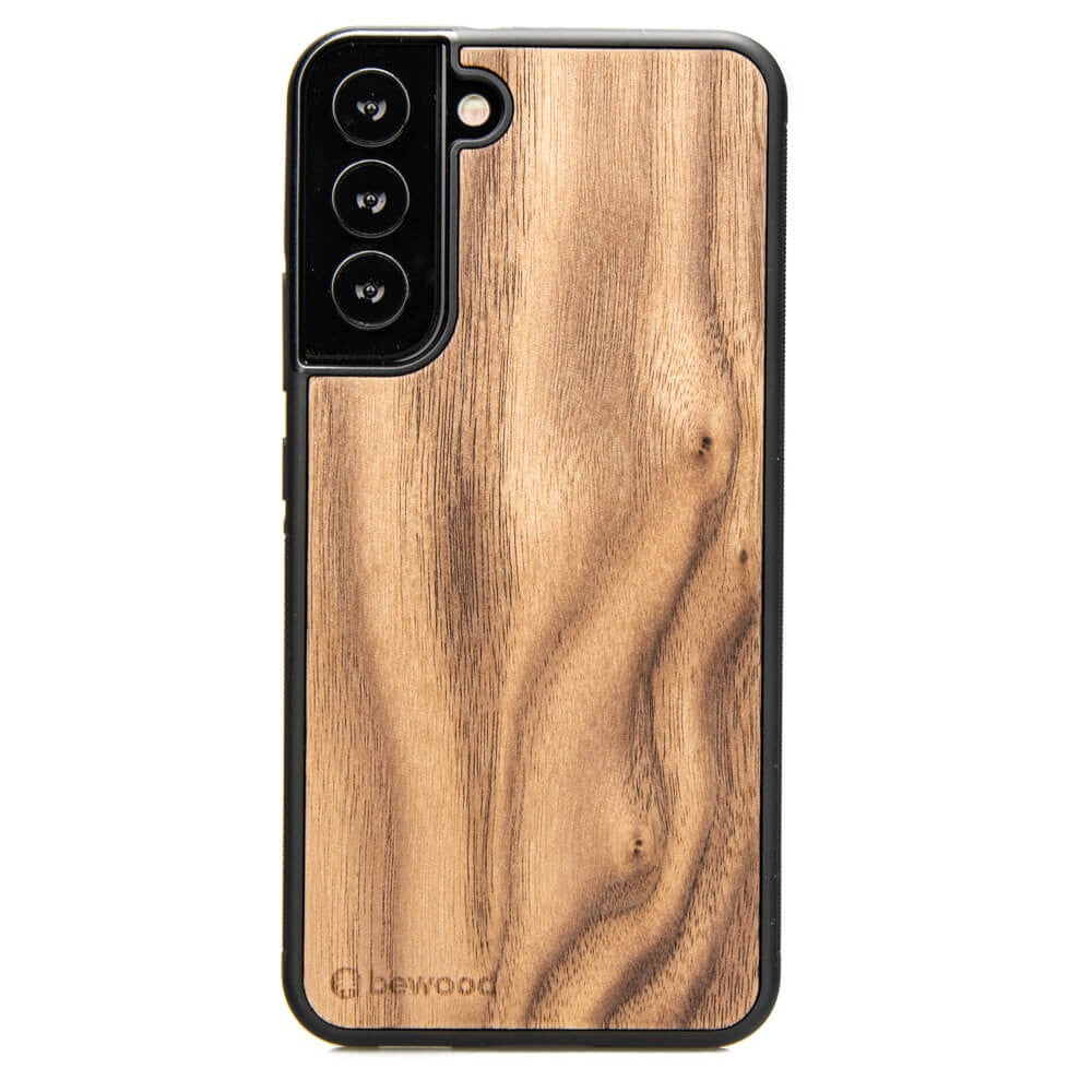 Holzhülle für Galaxy S22 Plus, Bewood Amerikanischer Nussbaum