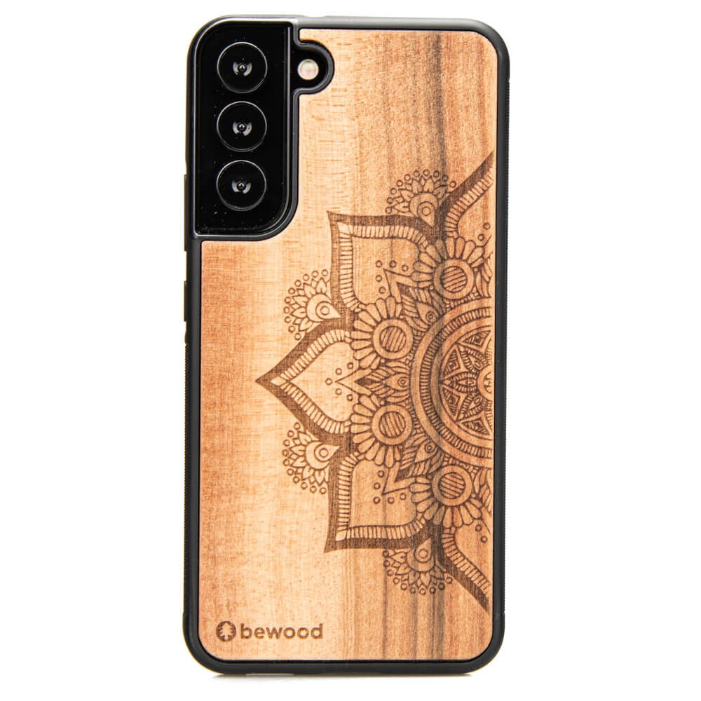 Holzhülle für Galaxy S22 Plus, Bewood Apfelbaum Mandala