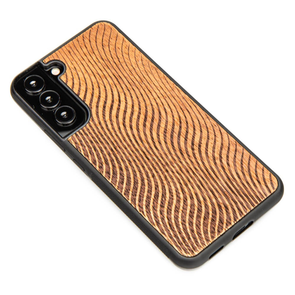 Holzhülle für Galaxy S22 Plus, Bewood Merbauwellen