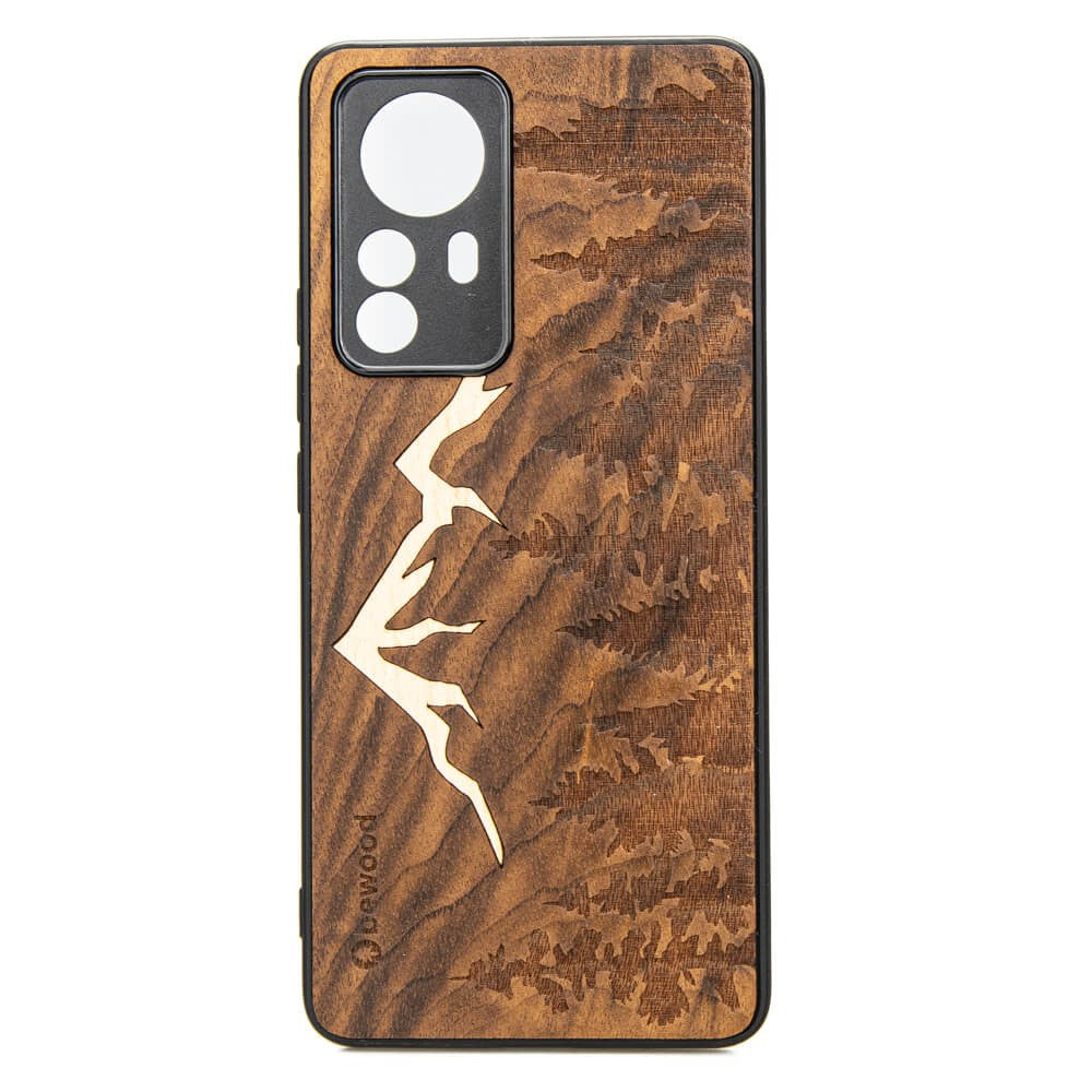 Holzhülle für Xiaomi 12 Pro, Bewood Imbuia-Gebirge