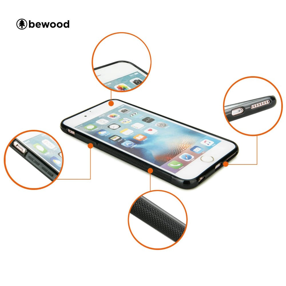 Holzhülle für iPhone 12 Pro / 12, Bewood Imbuia-Gebirge