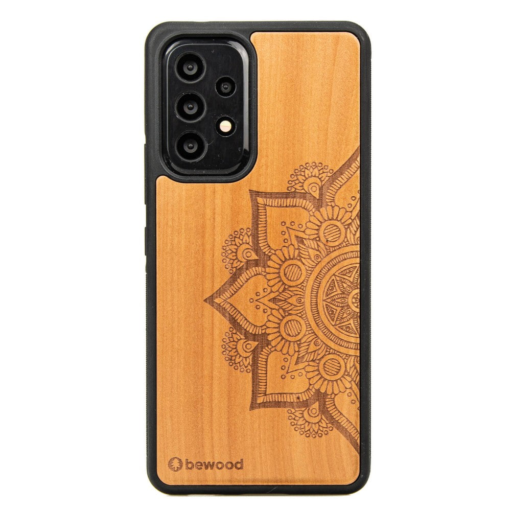 Holzhülle für Galaxy A73 5G, Bewood Apfelbaum Mandala