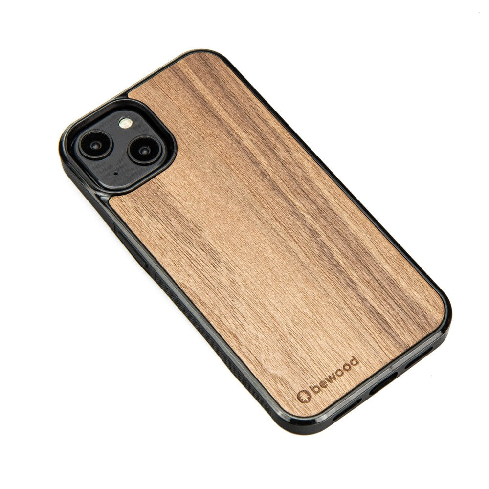 Holzhülle für iPhone 14, Bewood Amerikanischer Nussbaum