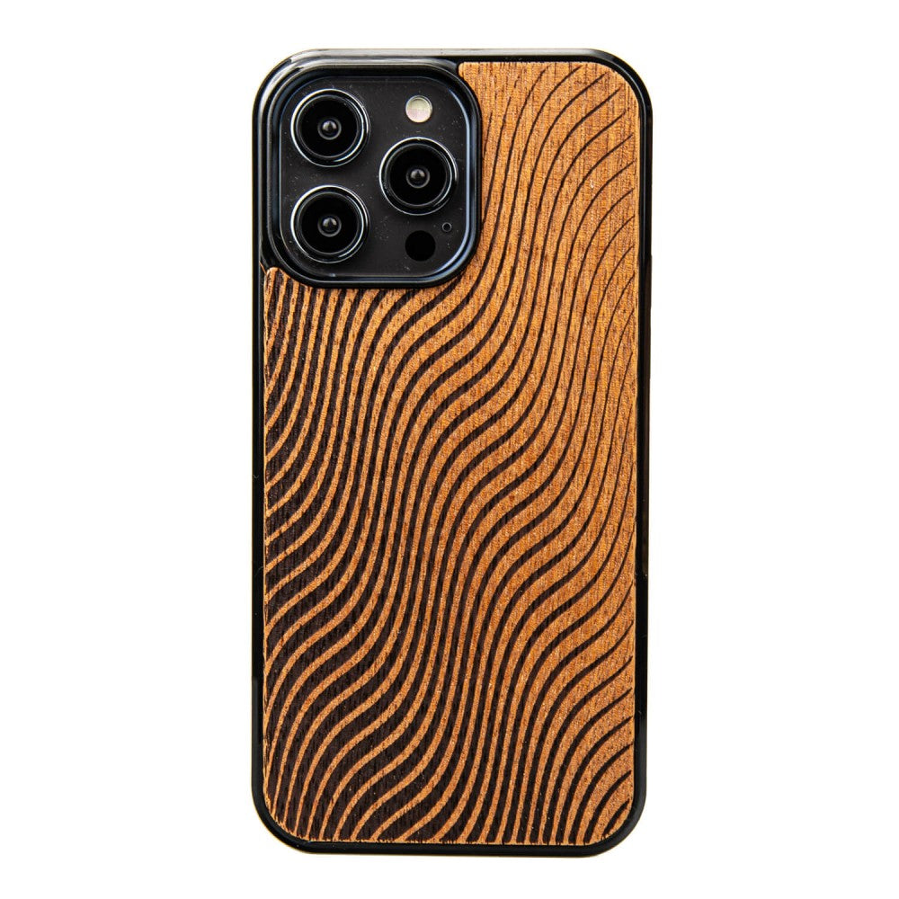 Holzhülle für iPhone 14 Pro Max, Bewood Merbauwellen