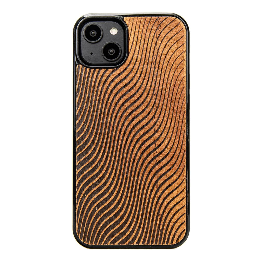 Holzhülle für iPhone 14 Plus, Bewood Merbauwellen