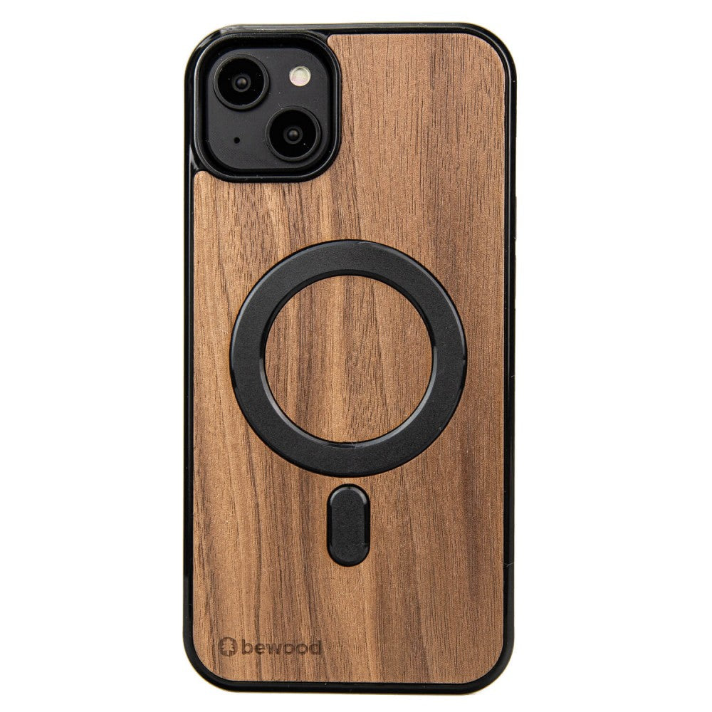 Holzhülle für iPhone 14 Plus, Bewood Amerikanischer für MagSafe