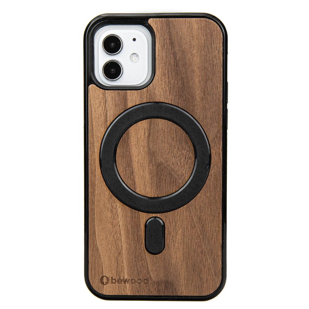 Holzhülle für iPhone 12 Pro / 12, Bewood Amerikanischer für MagSafe