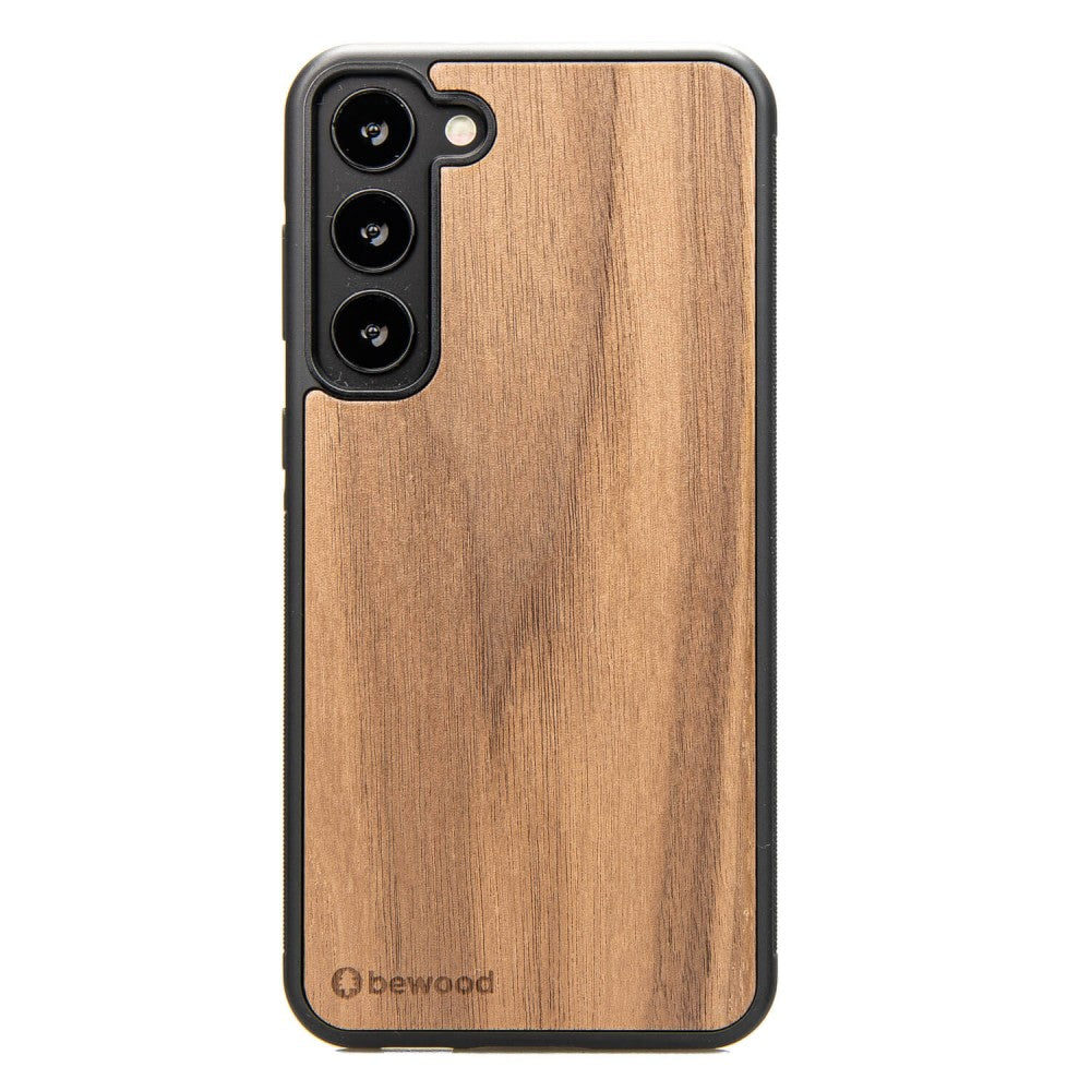 Holzhülle für Galaxy S23 Plus, Bewood Amerikanischer Nussbaum