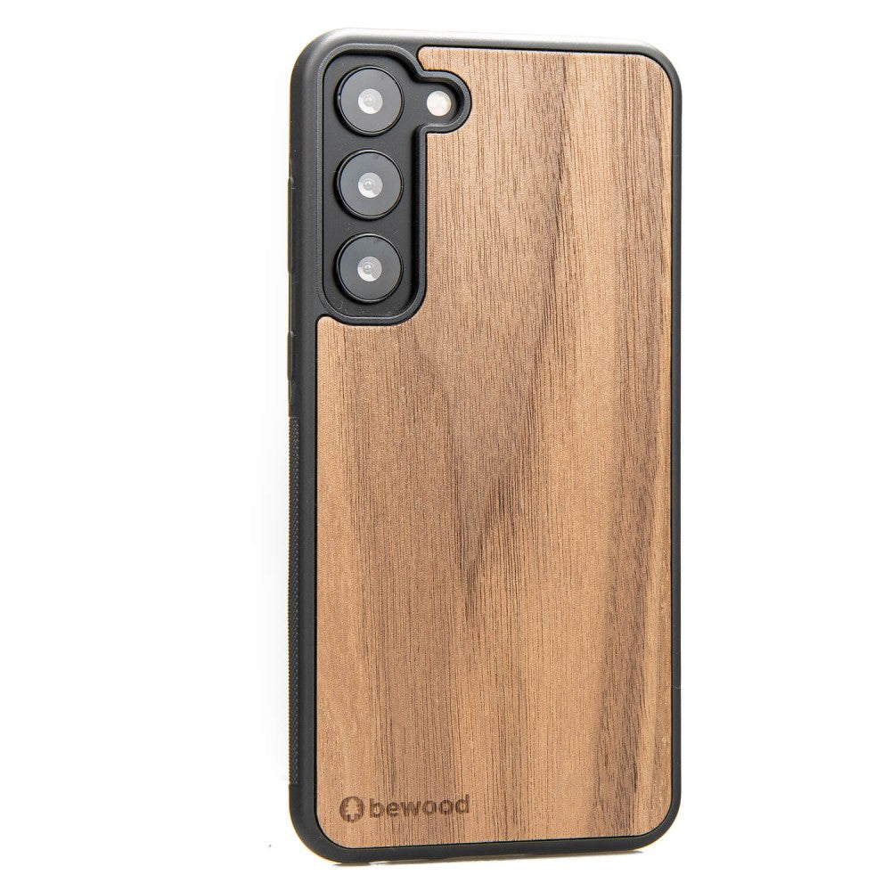 Holzhülle für Galaxy S23 Plus, Bewood Amerikanischer Nussbaum