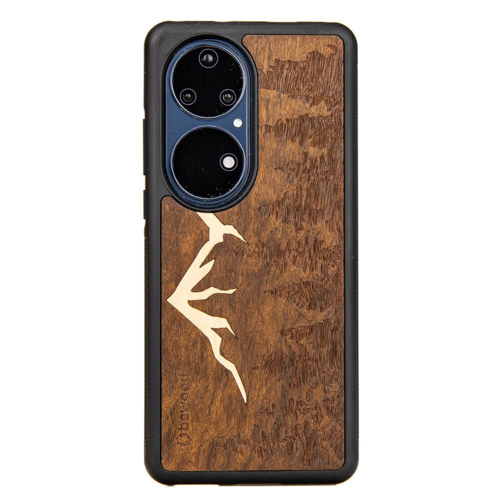 Holzhülle für Huawei P50 Pro, Bewood Imbuia-Gebirge