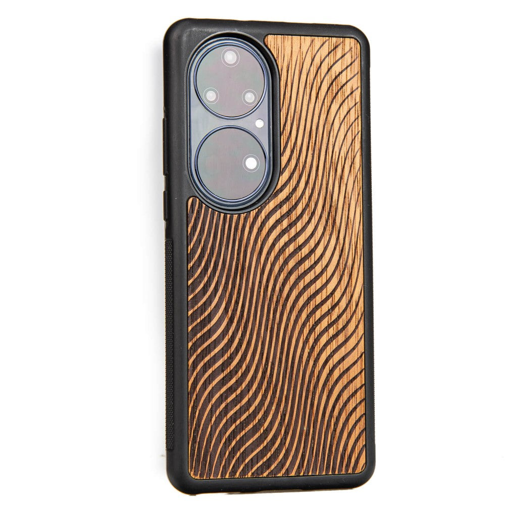 Holzhülle für Huawei P50 Pro, Bewood Merbauwellen