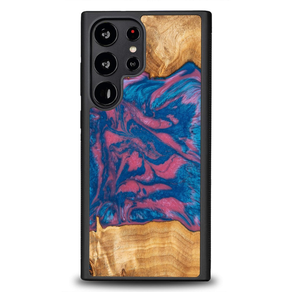 Holzhülle für Galaxy S23 Ultra, Bewood Unique Neons Vegas