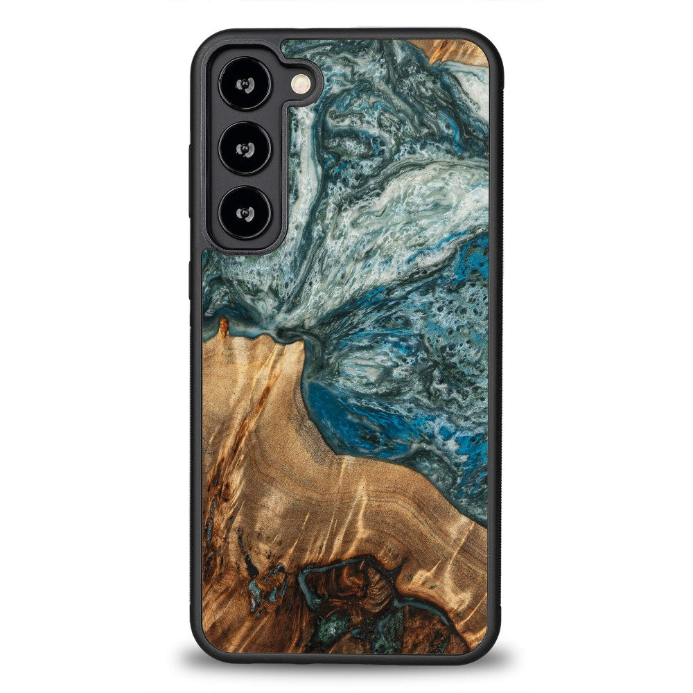 Holzhülle für Galaxy S23 Plus, Bewood Unique Planets Erde