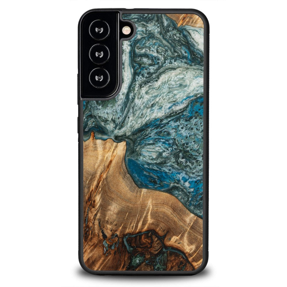 Holzhülle für Galaxy S22 Plus, Bewood Unique Planets Erde