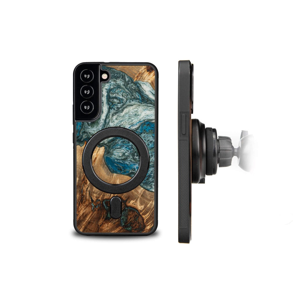 Holzhülle für Galaxy S22 Plus, Bewood Unique Planets Erde