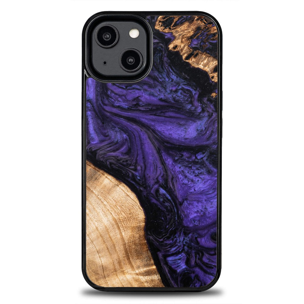 Holzhülle für iPhone 14, Bewood Unique Violet