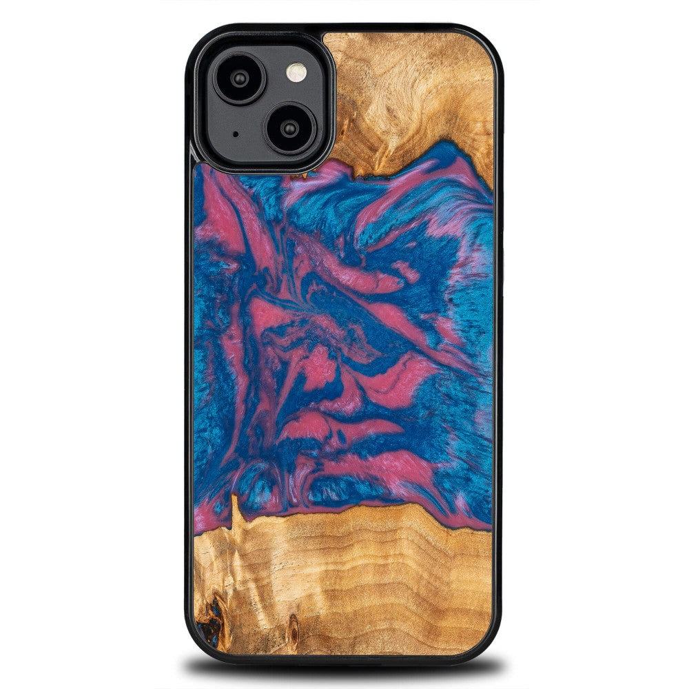 Holzhülle für iPhone 14 Plus, Bewood Unique Neons Vegas