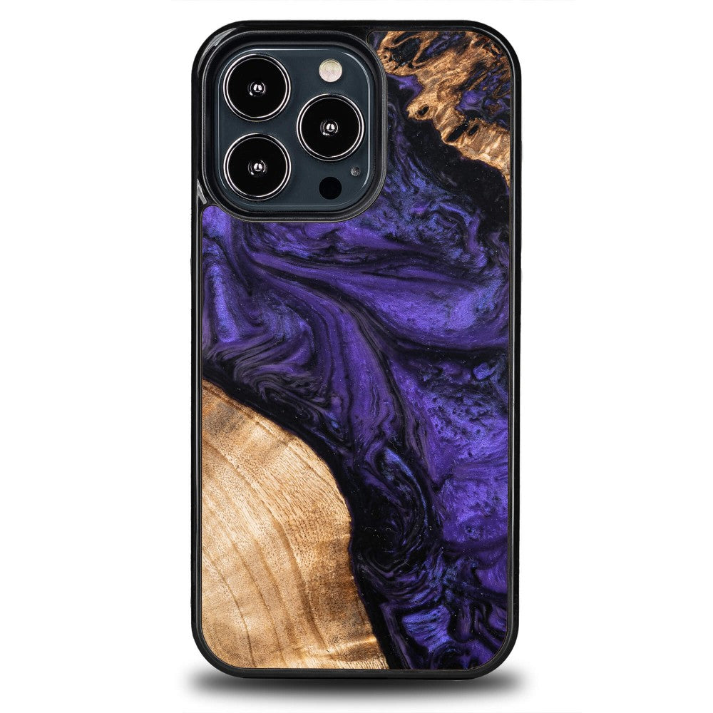 Holzhülle für iPhone 13 Pro, Bewood Unique Violet