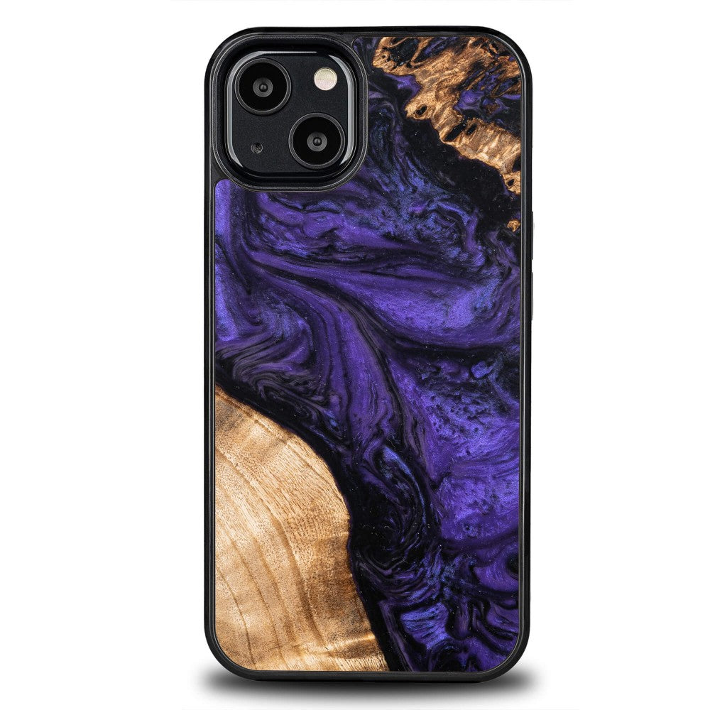 Holzhülle für iPhone 13, Bewood Unique Violet