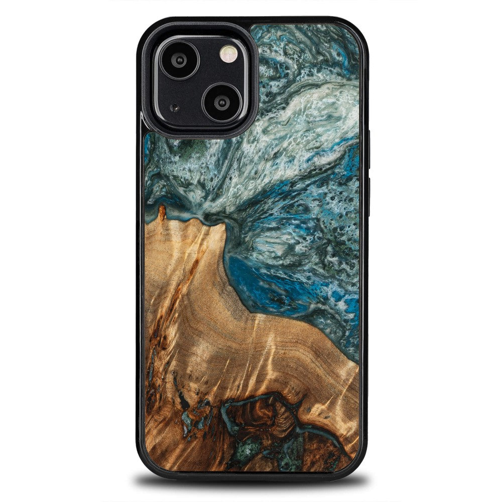 Holzhülle für iPhone 13 Mini, Bewood Unique Planets Erde