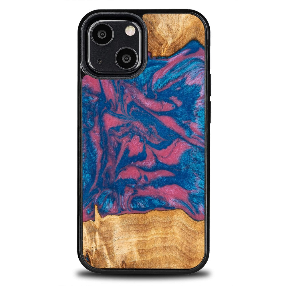 Holzhülle für iPhone 13 Mini, Bewood Unique Neons Vegas