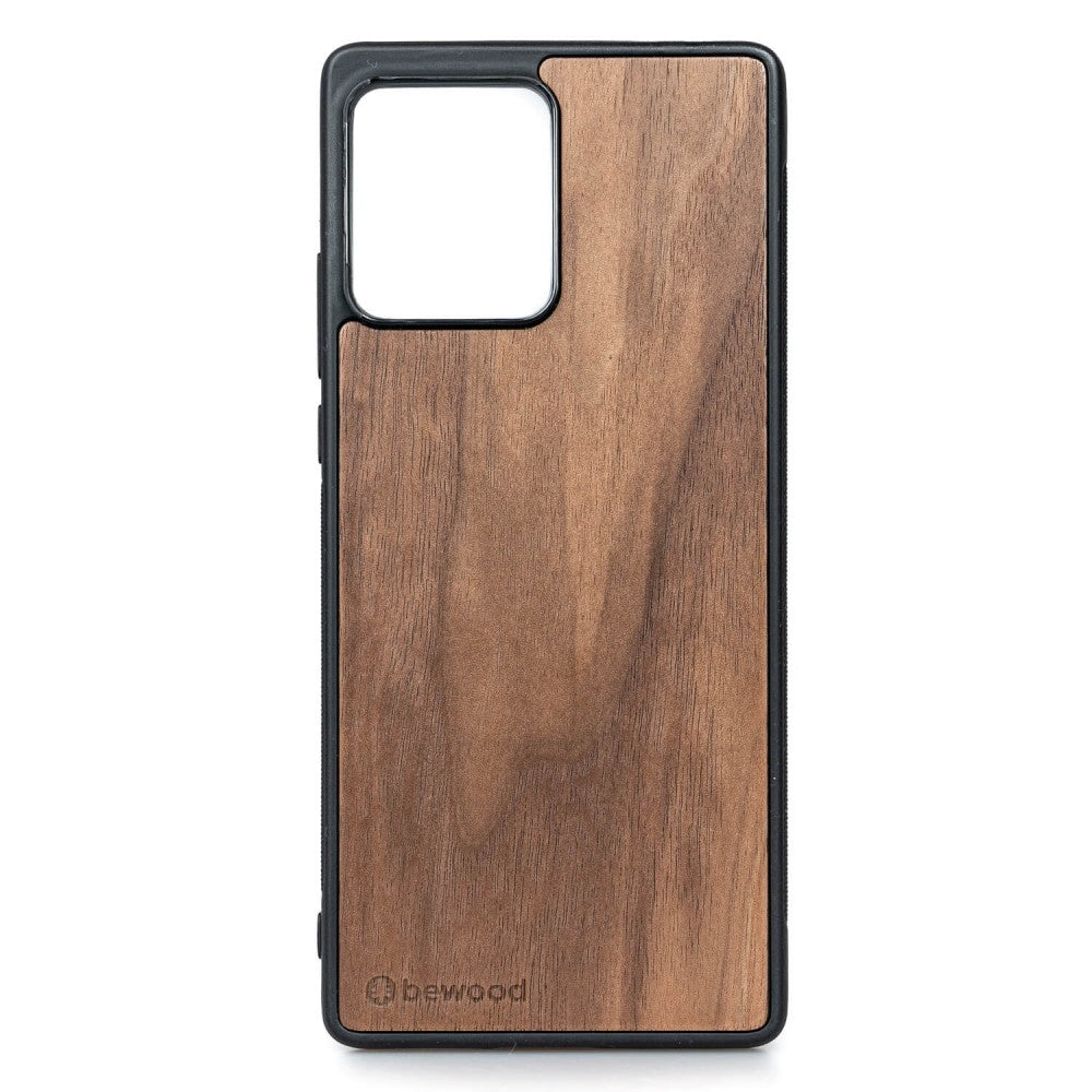 Holzhülle für Motorola Edge 30 Fusion, Bewood Amerikanischer Nussbaum